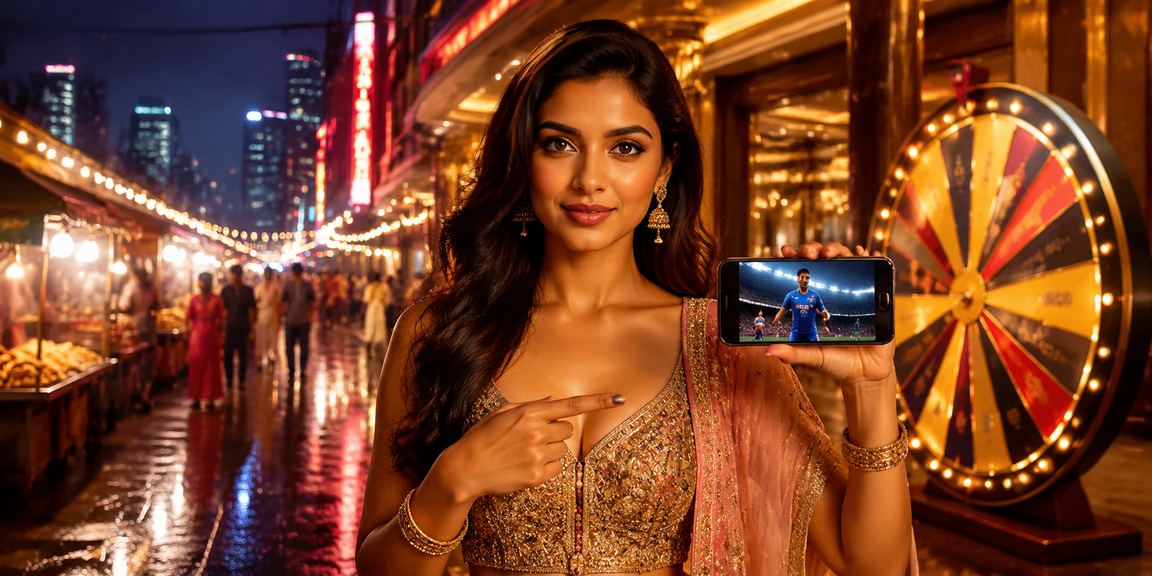 A glamorous roulette scene in Mumbai casino style environment